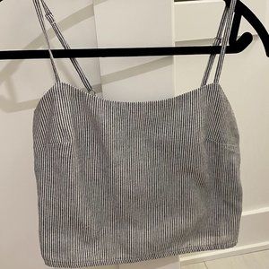 Brandy Melville striped crop tank top